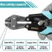 SHALL Mini Bolt Cutter 210mm/8-inch Heavy Duty Wire Cutter Two-Color Ergonomic Handle Security Lock More Efficient Leverage & Adjustable Opening Belt Bag Included - Buy Online on GoSupps.com