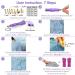 Hotfix Applicator DIY Rhinestone Wand Setter Tool Kit with 7 Tips, Tweezers, Cleaning Brush, 2 Pencils, and 10 Colors of Hot-Fix Crystal Rhinestones - Purple - Buy Online on GoSupps.com