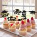 UXYOKM 24Pcs Graduation Cupcake Toppers 2024 Gold Glitter Congrats Grad Cap Calss of 2024 Done Diploma Cupcake Picks Cake Decorations for Graduation Theme Party Decorations Supplies Gold a - Buy Online on GoSupps.com