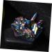 Healvian 3 Pcs Rough Stone Rainbow Quartz Cluster Crystal Cluster Adornment Ornaments Decorations Natural Colorfulx3pcs 5X4.5CMx3pcs - Buy Online on GoSupps.com