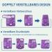 Demigreat High-Suction Folter Trousers for Bitches 3-Piece Adjustable Dog Diapers in Purple XS - Buy Online on GoSupps.com
