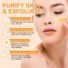 Gommage exfoliant au curcuma exfoliant naturel l'aloe vera fait la main exfoliant pour zone du bikini exfoliant doucement le corps les mains et les pieds peau hydrat e nettoyage en - Buy Online on GoSupps.com