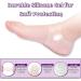 Silicone Heel Protector and Cushion Set for Plantar Fasciitis, Blister, Heel Pain Relief - 4 Gel Heel Pads for Achilles Tendinitis - Men & Women - 2 Pairs (White & Natural) - Buy Online on GoSupps.com