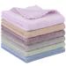Sunland microfiber waschy reusable make-up remover facial cleaning ultraich 27.9 x 27.9 cm gray+dpurple+DBLUE+GREE+LPURPLE+LBROWN 1 piece (6 Pack)