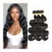 Tomyeus Human Hair Bundle Brazilian hair shaft 1 3 4 bundles Unpassed Brazilian body wave remy human hair extensions natural black color hair part extensions 20 22 24 26