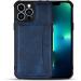 BRART Wallet Case for iPhone 13 Pro Max/13 Pro/13 with Credit Card Holder Premium Leather Magnetic Clasp Kickstand Shockproof Back Cover (Color : Blue Size : 13 6.1") 13 6.1" Blue