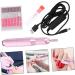SKISUNO 1 Set Polisher Electric Nail File Hat with Ponytail Wig Acrylic Nail Kit Professional Nail Drill Nail Art Kit para U as Nail Kits Cordless Aluminum Alloy Electrical Tools Child 11.20X2.00X2.00CM As Shown - Buy Online on GoSupps.com