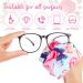Amaxiu Flower Microfiber Glasses Cleaning Cloths - 6 Piece Multicolored Set | Soft & Reusable | Perfect for Sunglasses Camera Cell Phones & Laptops - 16x16cm - Buy Online on GoSupps.com