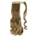 Buy Affordable Light Ash Brown & Bleach Blonde Ponytail Clip-In Hair Extension - Wavy 17 (43cm) - International Shipping Available - Buy Online on GoSupps.com