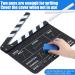 Acrylic Film Clapboard Set with Pens and Eraser - 12 x 9.5 Inches Studio Video Slate for Movie Directors and Scene Shot Supplies - Buy Online on GoSupps.com