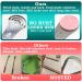 Moosec Tongue Scraper Cleaner - Eliminate White Tongue - 100% BPA Free - 1 Set with 2 Silicone Brushes - Pink-Green - Buy Online on GoSupps.com
