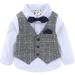 Famuka Baby Boys Gentleman Suits Tuxedo Set in Grey - Size 110 - Buy Online on GoSupps.com