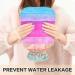 NAANLE Blue Pink Wood Heat Bottle - 1L Transparent Hot Water Bottle for Bed Hand & Feet Warmer | Pain Relief & Cold Therapy - Buy Online on GoSupps.com