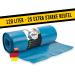 Garbage bags 120l blue - 25 pieces - extremely tearproof - waste bags - waste bag xxl - type 100 extra - garbage bag 120 l - 70 - 700x1100 mm - LDPE - Large garbage bag - 120 liters - Super waste bags 120 liters of blue - 25 garbage bags