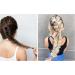 2Pcs Fashionable Hair Plaiting Tool French Hair Styling Clip DIY Hair Braiding Tool Hair Braiding Tool Hair Styling Tool For Girls and Ladies Sticky Fishbone DIY Hair Accessories(Black & White) - Buy Online on GoSupps.com