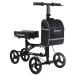 BlessReach Economy Knee Scooter Steerable Knee Walker for Foot Injuries Compact Crutch Alternative with Dual Braking System Black
