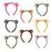 RmKbe 8 Pieces Bear Ears Headbands Cute Makeup Hairbands Fluffy Hair Hoops Party Costume Decoration Headband for Women Girls