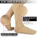 Buy Ailaka Compression Stockings with Zipper for Men & Women - 20-30 mmHg Medical Class 2 Support Socks for Varicose Veins Edema Recovery & Pregnancy - Beige (1 Pair) - Buy Online on GoSupps.com