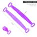 Extended Silicon Body Bath Brush Scrubber for Shower - Gentle Exfoliating Loofahs - Easy to Clean Washer (Purple) - Buy Online on GoSupps.com