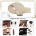 Moresoo 22 Inch Platinum Blonde Double Weft Human Hair Extensions #60 - 100g/Pack - Buy Online on GoSupps.com