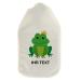 Stamp factory-hot water bottle with a personalized cover-cozy hot water bottle cover with desired text such as names design-gift idea for children & adults (800 ml | frog)
