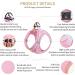 Heele Soft Mesh Dog Harness for Small & Medium Dogs | Adjustable Reflective Breathable Pink - Perfect Puppy Gear - Buy Online on GoSupps.com