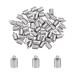 UNICRAFTALE 50pcs Column End Caps Stainless Steel Cord Ends 5mm Inner Diameter Smooth End Caps Terminators Cord Finding for Jewelry Making Kit  Stainless Steel Color 5mm Inner Stainless Steel Color