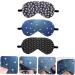 GLEAVI 3Pcs Elastic Band Sleep Eye Mask Set for Men and Women - Peach Skin Goggles with Cartoon Design for Ultimate Comfort and Restful Sleep - Buy Online on GoSupps.com