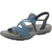 Skechers Women's Reggae Slim-Skech Appeal-Z-Gore Slingback Sandal 39 EU Navy Gore