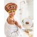 Buy Mikimini 2-Pack Waterproof Shower Hoods - Stylish & Reusable for Women Men Girls & Children | Golden Stripes Design - Buy Online on GoSupps.com