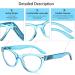 4 Pack Cat Eye Reading Glasses for Women - Stylish Blue Light Blocking Readers with Spring Hinges - 4 Mix Patterns 4.0x Magnification - Buy Online on GoSupps.com