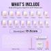 Buy Bartbox Short Square Baby Boomer Press On Nails - Pink Gradient White Fake Nails with Glue | 30 Pieces Artificial Fingernails - Buy Online on GoSupps.com
