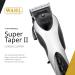 Wahl Professional Super Taper II Clipper - High-Performance Electric Hair Cutting Tool with Adjustable Blade - Silver - International Shipping Available - Buy Online on GoSupps.com