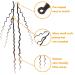 6 Packs 22 Inch Curly Faux Locs Crochet Hair - Boho Style Goddess Locs Synthetic Braids - T1B/30 (Pack of 6) - Buy Online on GoSupps.com