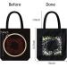 Homiton 2 Pack Embroidery Kit Canvas Tote Bag for Beginners - DIY Personalized Cross Stitch Kit with Bamboo Hoops and English Instructions (Black White) - Buy Online on GoSupps.com