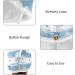 Super Absorbent Whale Striped Hair Towel 2 Pack - Quick Dry Hair Turbans for Women & Girls - Light Blue & White - Buy Online on GoSupps.com
