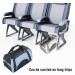 DAWOO Portable Cat Carrier | Foldable Soft Sided Travel Bag | Airline Approved | Breathable Mesh Top & Sides | Blue 43x20x28cm - Buy Online on GoSupps.com