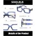 SOOLALA The Reading Glasses Company Blue Light Blocking Womens Reading Glasses Blue 4.0 x - Buy Online on GoSupps.com