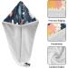 Tropical Llamas Hair Towel 2 Pack | Super Absorbent Quick Dry Hair Turbans for Women & Girls - Buy Online on GoSupps.com