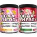 Evlution Replenishing BCAAs Amino Acids Powder for Pre & Post Workout (Pink Lemonade and Cherry Lime 30 Servings Each)