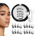 Mimoqk Reusable Magnetic Eyelashes - Reusable False Eyelashes Easy To Wear And Remove Wispy Strip Lashes For Light Fine Makeup