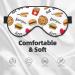 Fast Food Print Sleep Eye Mask | Soft Blindfold with Elastic Strap for Travel & Night Sleeping - Buy Online on GoSupps.com
