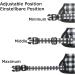 Buy Heele No-Pull Dog Harness & Crockery - Adjustable Reflective Harness for Medium Dogs | Soft Breathable Padded Handle Black & White Checkered - Buy Online on GoSupps.com