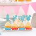 24Pcs Oh Baby Boy Cupcake Topper Glitter Baby Suit / Rubber Nipple / Feeding Bottle Cupcake Picks Gender Reveal Party Welcome Baby Boy / It's a Boy for Baby Shower Boys Birthday Party Supplies Blue - Buy Online on GoSupps.com