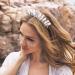 Star White Quartz Crescent Moon Headband - Natural Stone Crown for Women - Buy Online on GoSupps.com