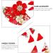 Japanese Hair Clip for Women | Kimono Tassel Hairpin & Tsumami Flower Scrunchie - Red Rot | International Shipping Available - Buy Online on GoSupps.com