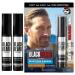 Blackbeard Men's Color Mascara Mustache Beard & Moustache Light/Medium Brown (Light/Medium Brown X2)