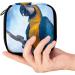 GIAPB Period Bag - Tropical Animal Parrot Bird Color3504 | Sanitary Napkin Storage & Makeup Pouch - Buy Online on GoSupps.com