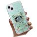 Tivenfezk Nadoli for iPhone 14 Plus Treibsand B r Astronaut Hidden Stand Shell caricature glitter astronaut stand soft silicone bling mobile phone shell transparent protective cover iphone 14 plus green