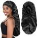 Long Bonnet Braid Bonnets for Sleeping Satin Bonnet Silk Bonnet Hair Braid Bonnet for Sleeping Bonnets for Black Women Large Aa-black